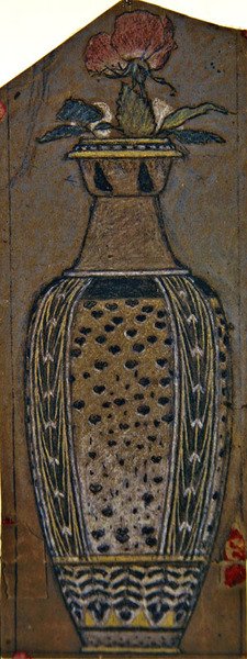 Vazo Çalışması (sulu boya ile siyah, beyaz ve renkli tebeşirler) by Albert Joseph Moore