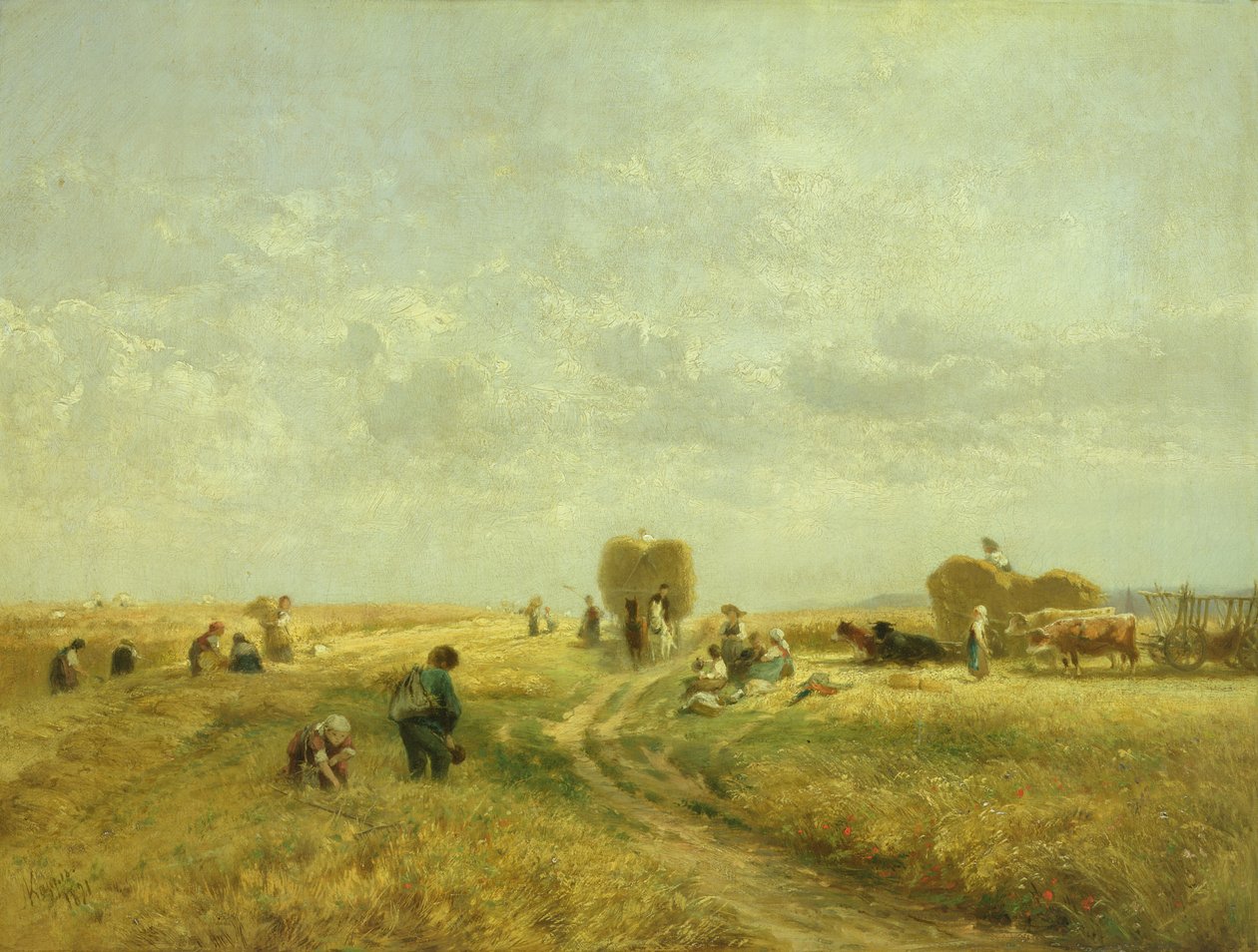 Hasat Zamanı, 1871 by Albert Kappis