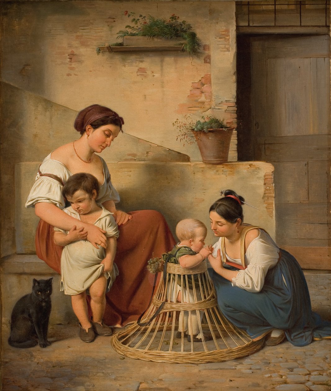 Bir Roma sokak sahnesi by Albert Küchler
