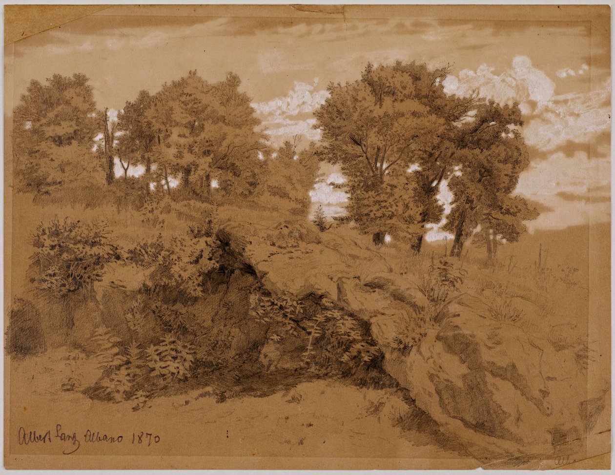 İtalya'dan peyzaj çalışması by Albert Lang