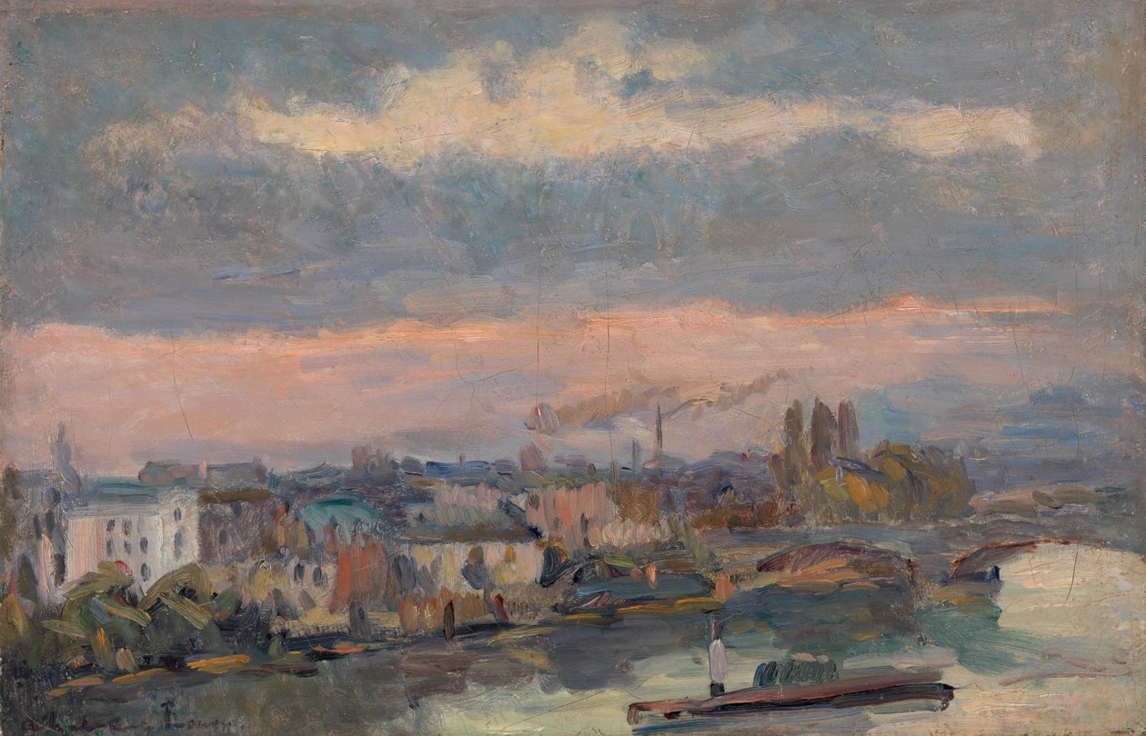 Seine (Rouen) boyunca by Albert Lebourg
