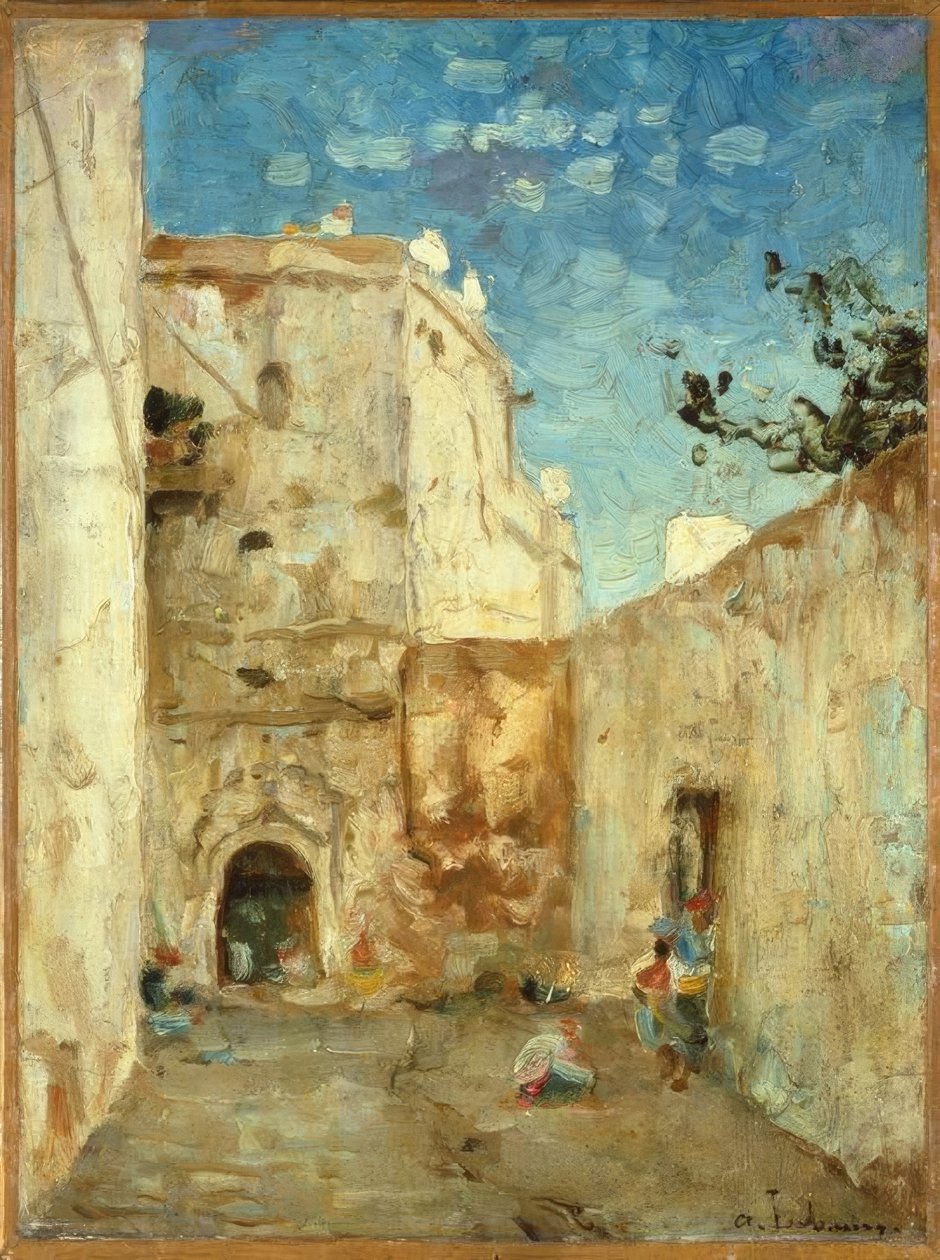 Arap Evleri, Cezayir by Albert Lebourg