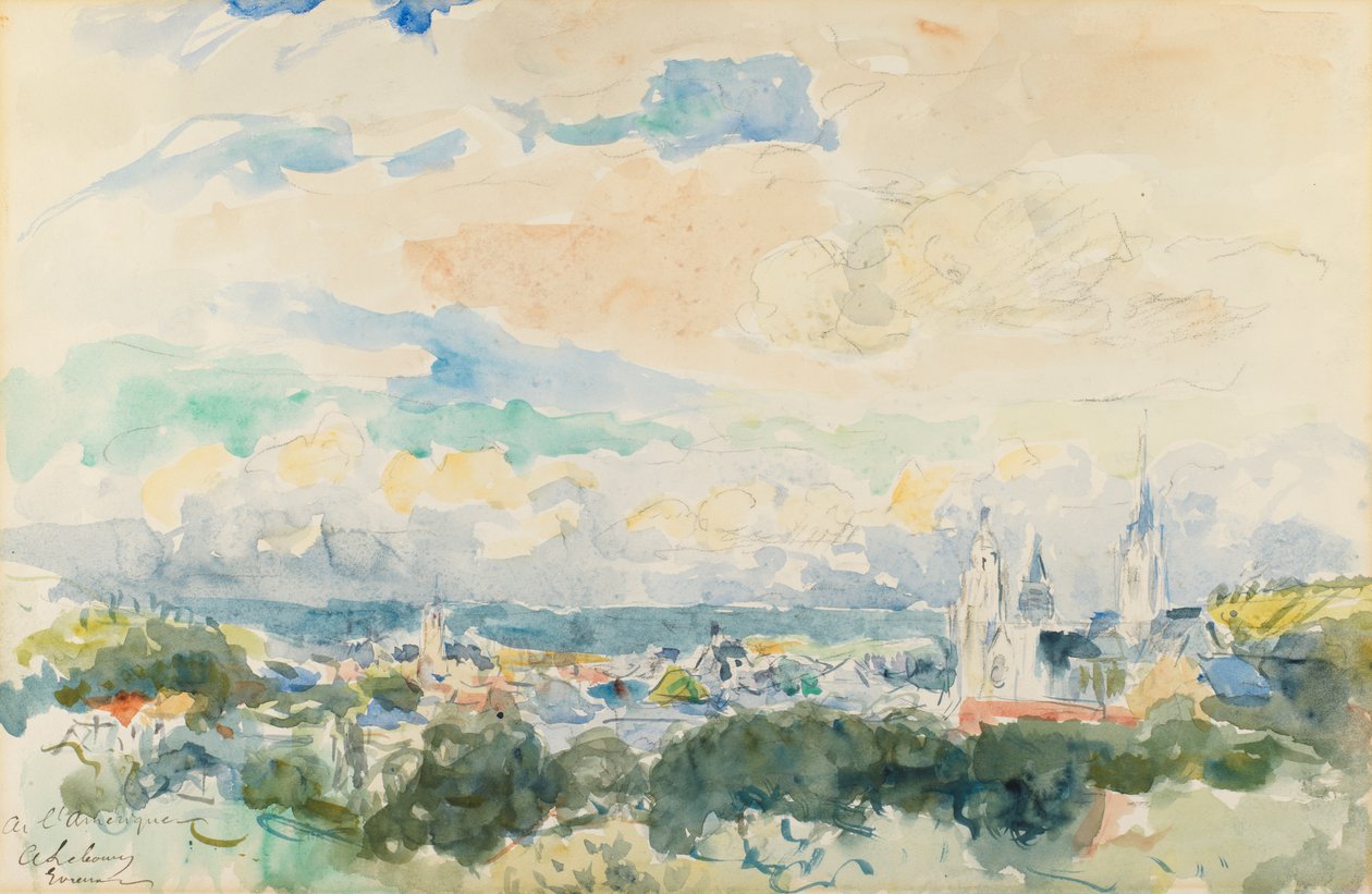 Bir Köyün Kroki, 19. yüzyıl sonu - 20. yüzyıl başı. by Albert Lebourg
