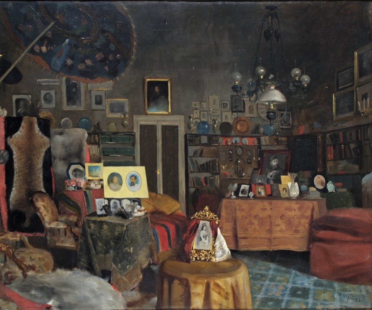 Sir Richard Burtons Çalışması, 1889 by Albert Letchford
