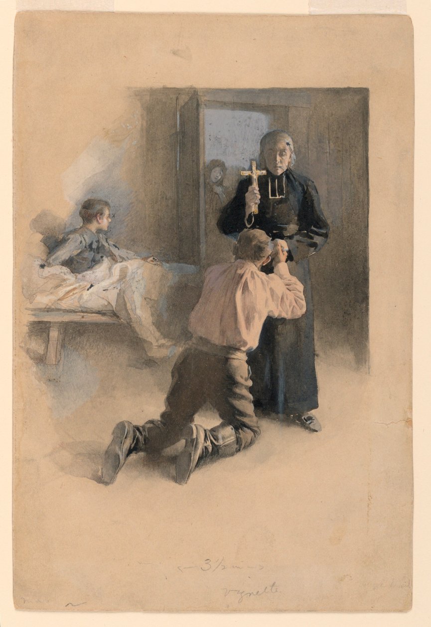 Dizlerinin üzerinde ve yemin et by Albert Lynch
