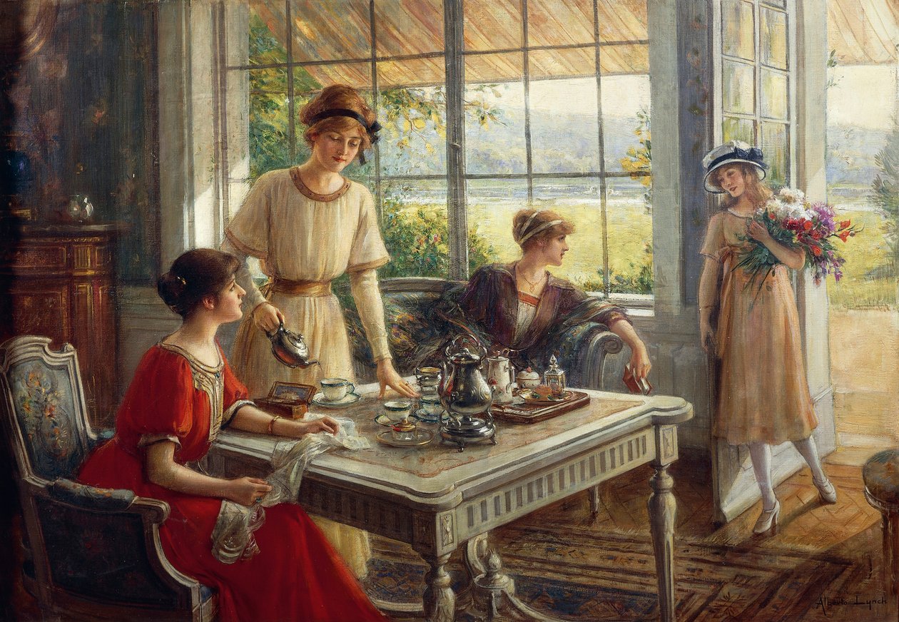 Çay içen kadınlar, Albert Lynch (1851-1912) by Albert Lynch