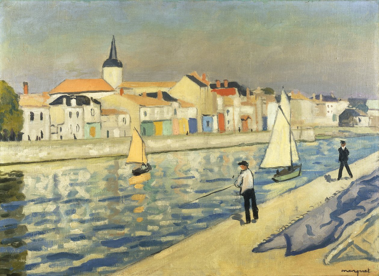Chaume'de olta balıkçılığı; La Chaume'de balıkçılar by Albert Marquet