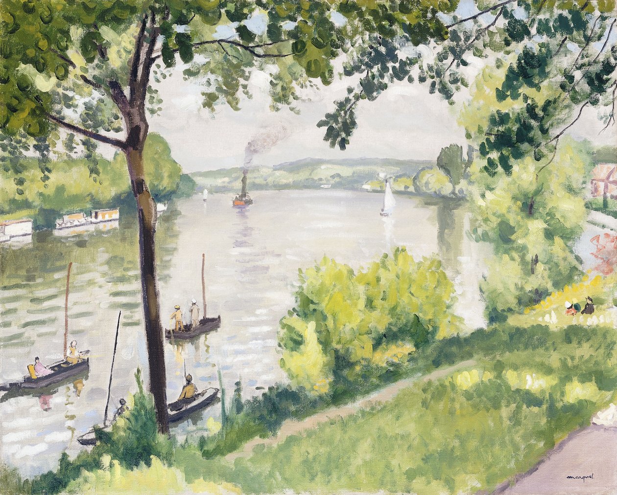 Triel'deki Banka (Römorkör); Berge a Triel (Römorkör) by Albert Marquet