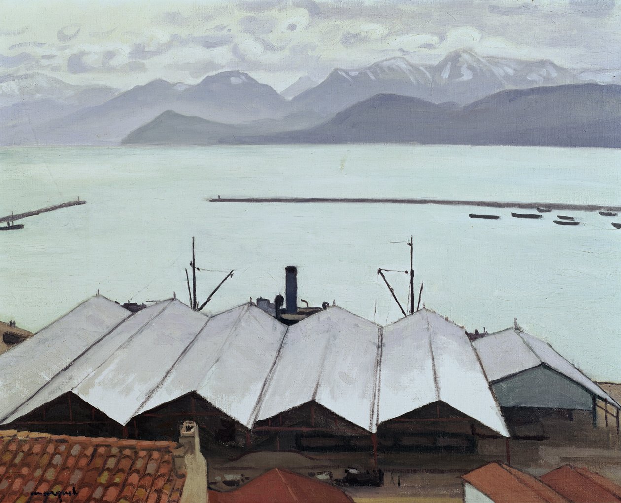 Bougie, Cezayir Limanı (tuval üzerine yağlı boya) by Albert Marquet