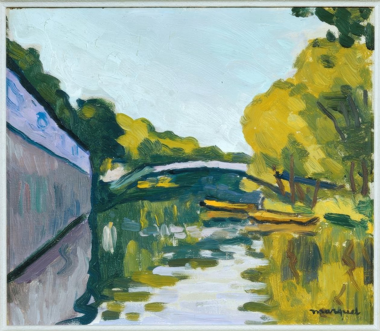 Paris çevresinde kanal by Albert Marquet