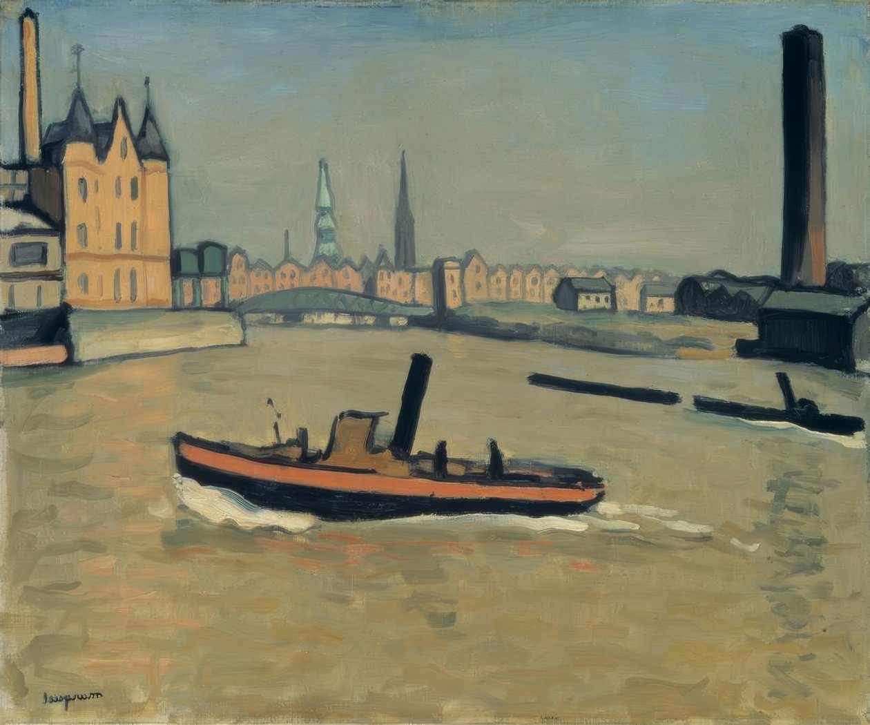 Hamburg limanı by Albert Marquet