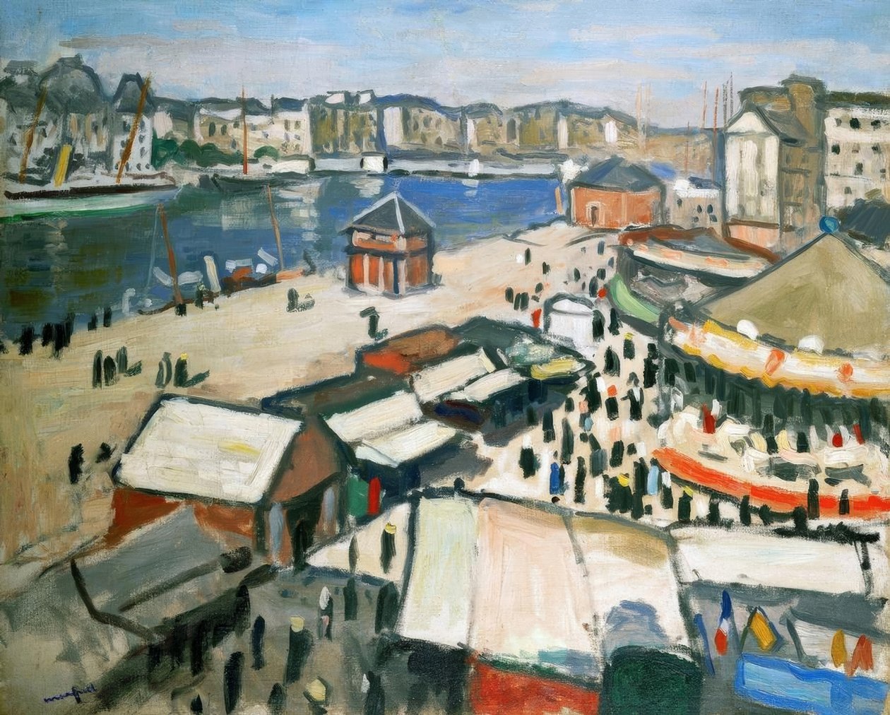 Fete foraine (Eğlence fuarı). Tuval üzerine yağlıboya by Albert Marquet