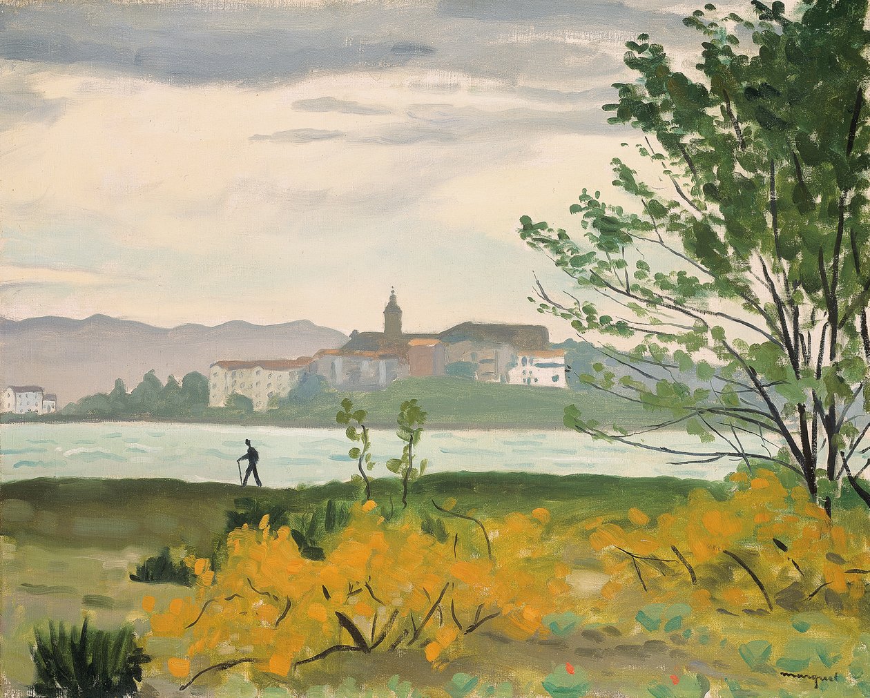 Hondarribia, Hendaye'nin görünümü, Le Promeneur by Albert Marquet