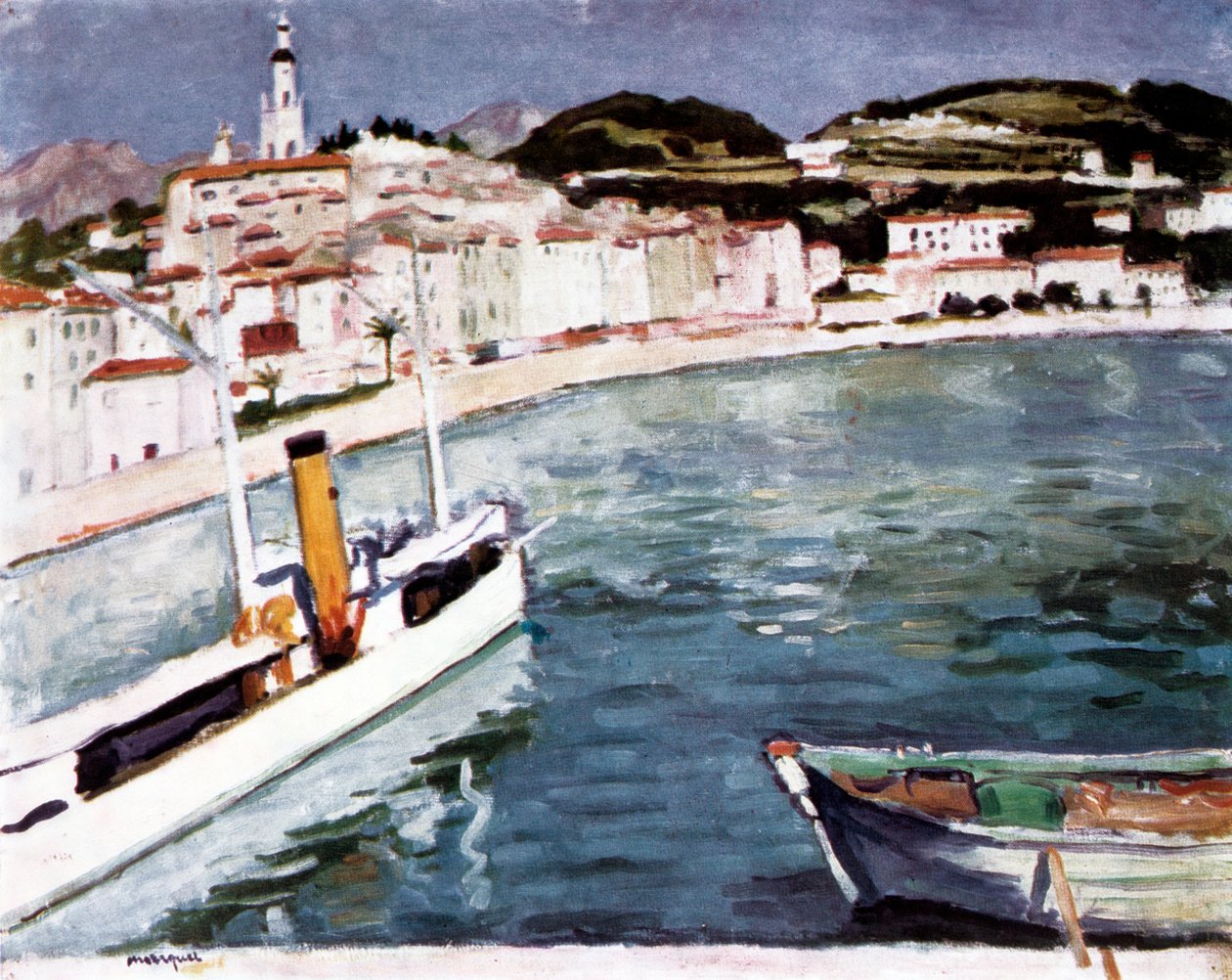 Menton Limanı , 1905 by Albert Marquet