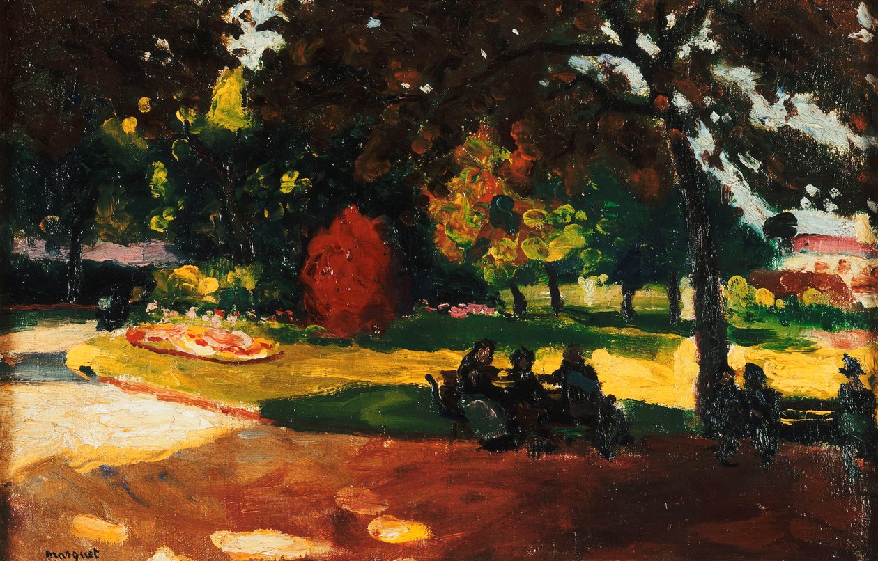 Parkta; Au Jardin Public, 1904 dolayları (tuval üzerine yağlıboya) by Albert Marquet