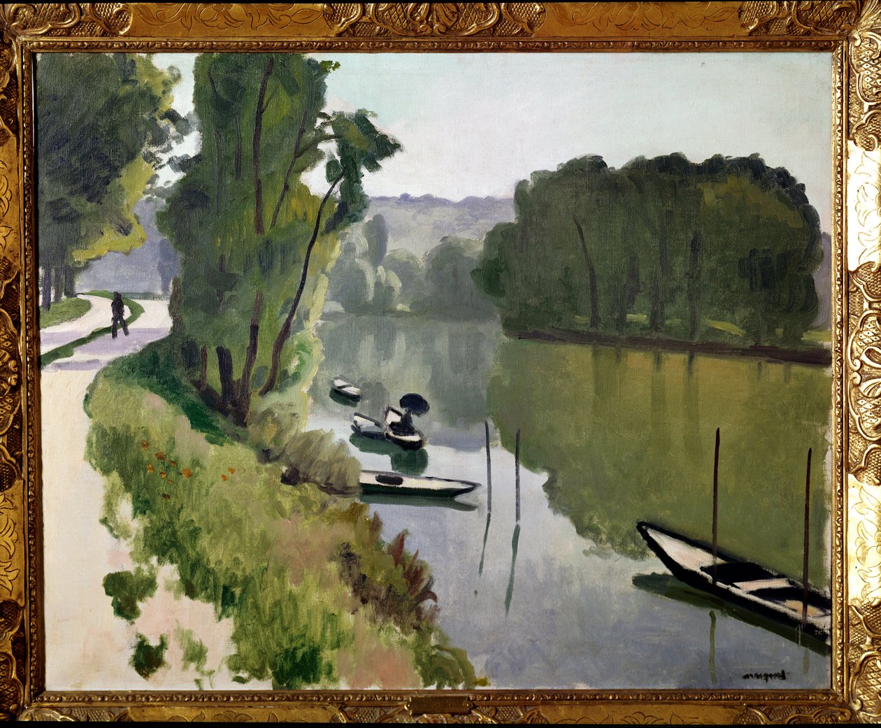 Ile de France manzarası, 20. yüzyıl (tuval üzerine yağlı boya) by Albert Marquet