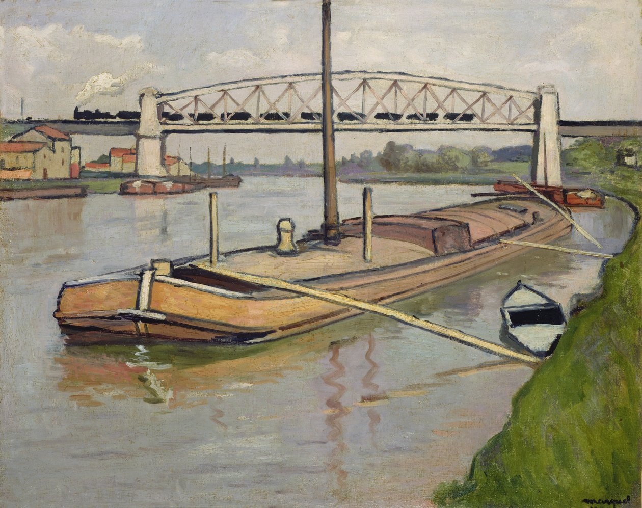 Mavnalı Manzara, Port de Conflans by Albert Marquet
