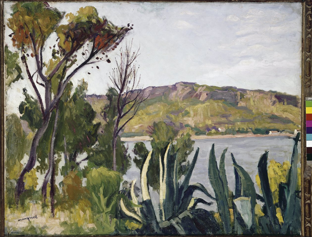 Agav ile manzara. (tuval üzerine yağlıboya by Albert Marquet