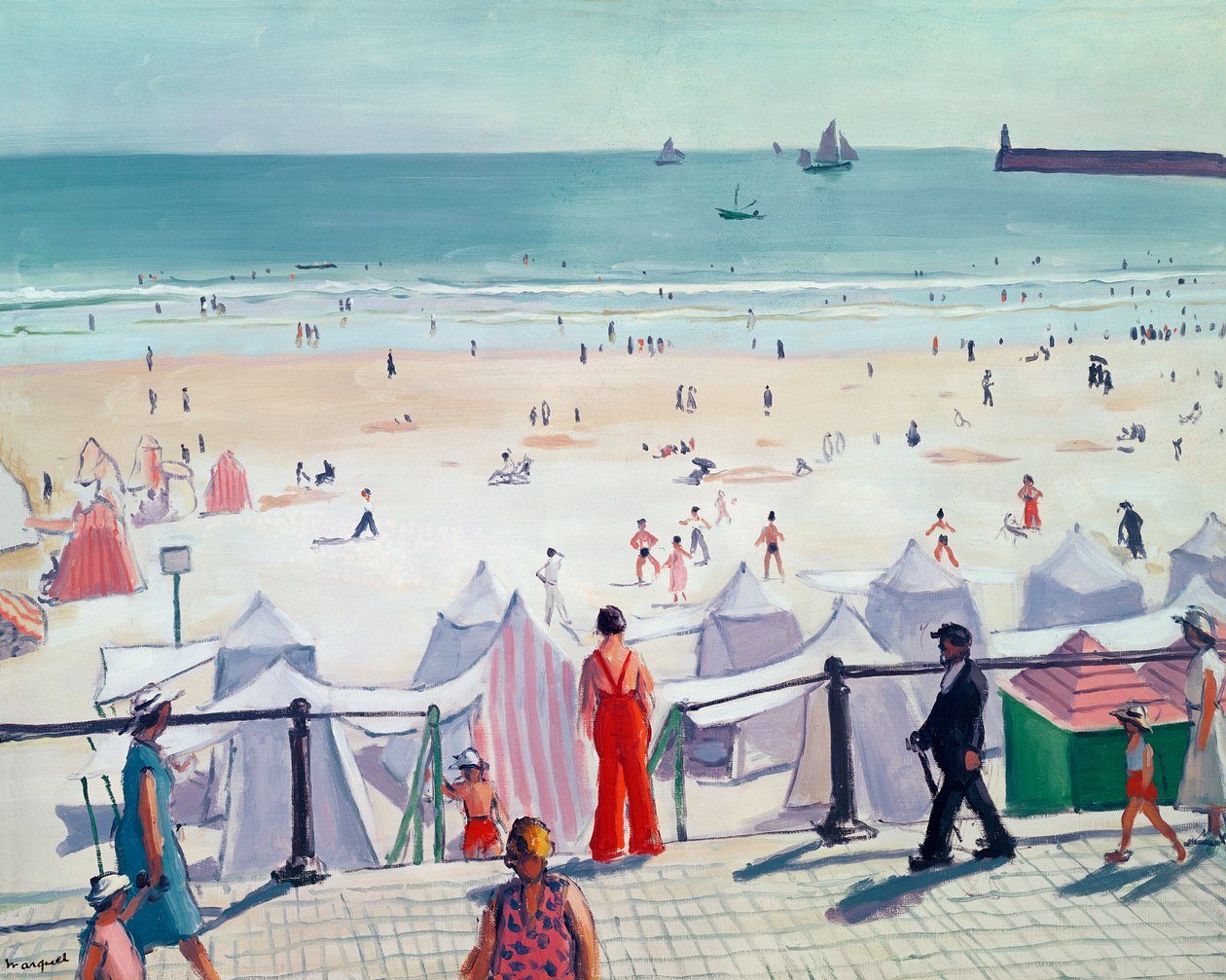 Les Sables-d'Olonne (tuval üzerine yağlıboya) by Albert Marquet