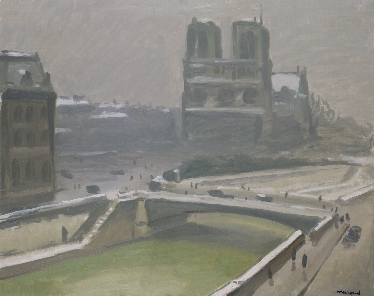 Karda Notre Dame, 1912'den sonra (tuval üzerine yağlıboya) by Albert Marquet