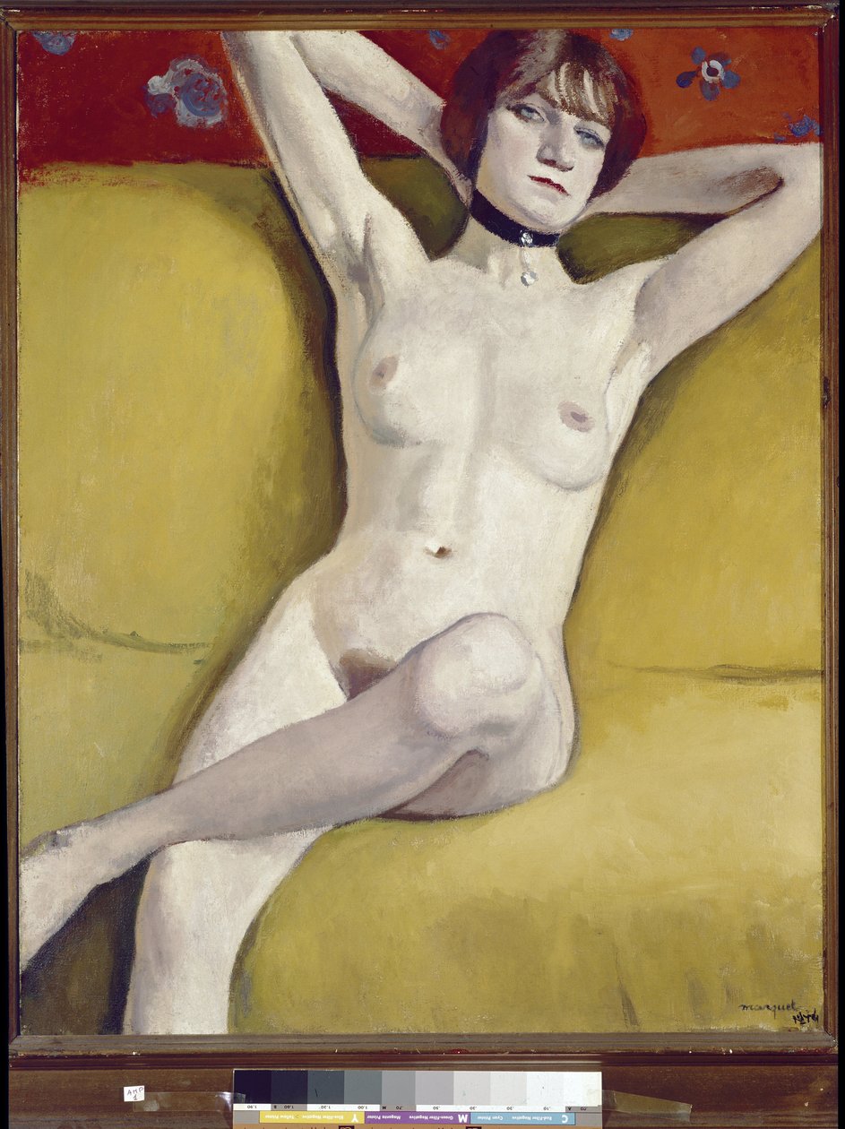 kanepede çıplak by Albert Marquet