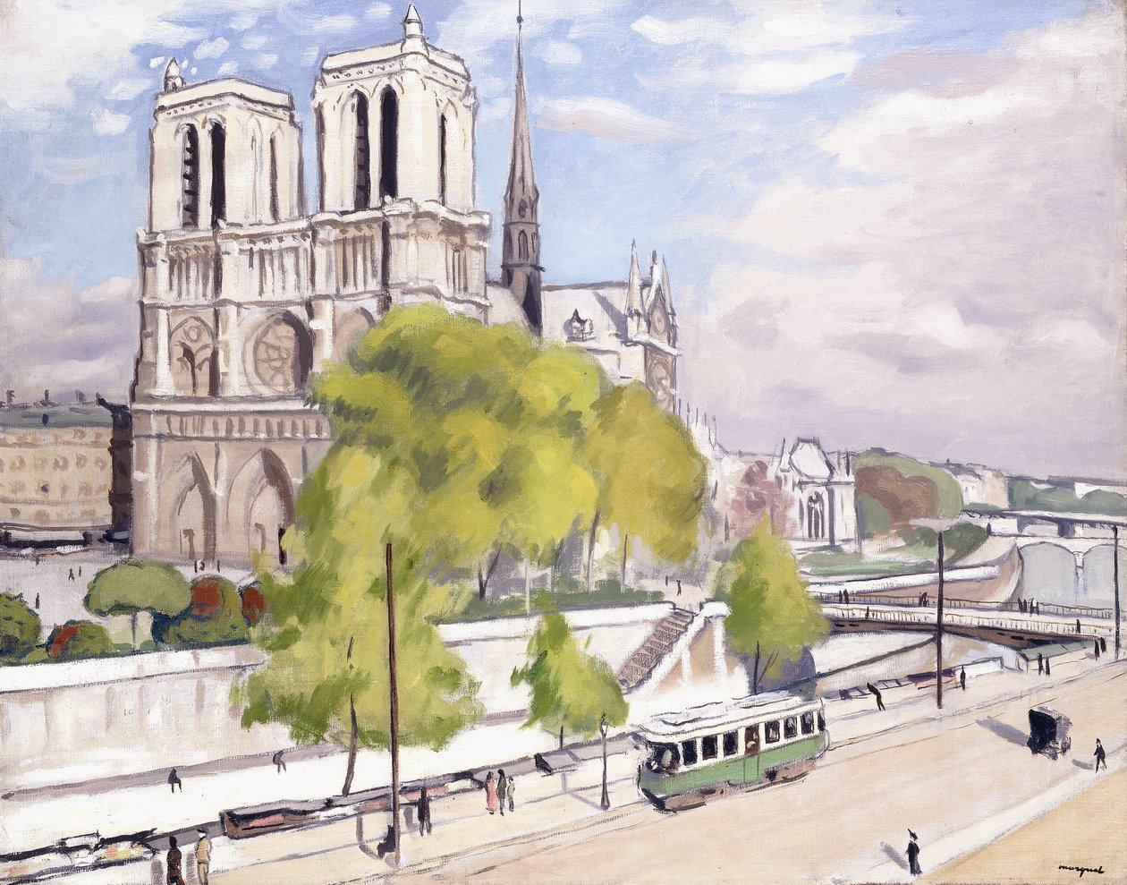 Paris, Seine ve Notre Dame by Albert Marquet