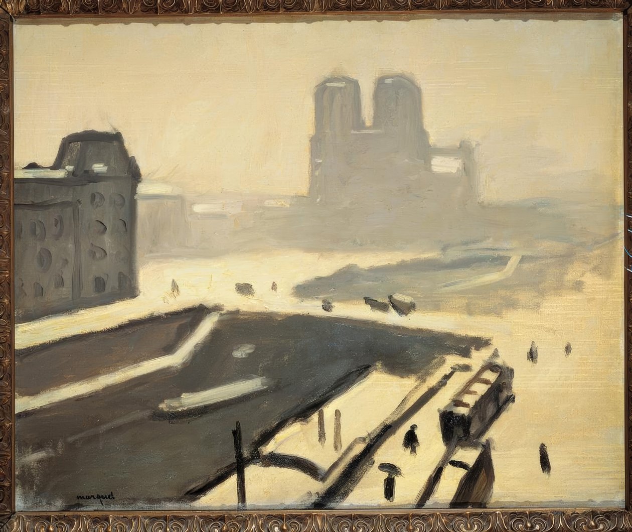 Kışın Paris (Le pont Saint-Michel by Albert Marquet