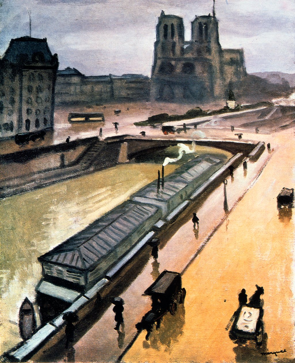 Yağmurlu gün. Paris Leydimiz, 1910 by Albert Marquet
