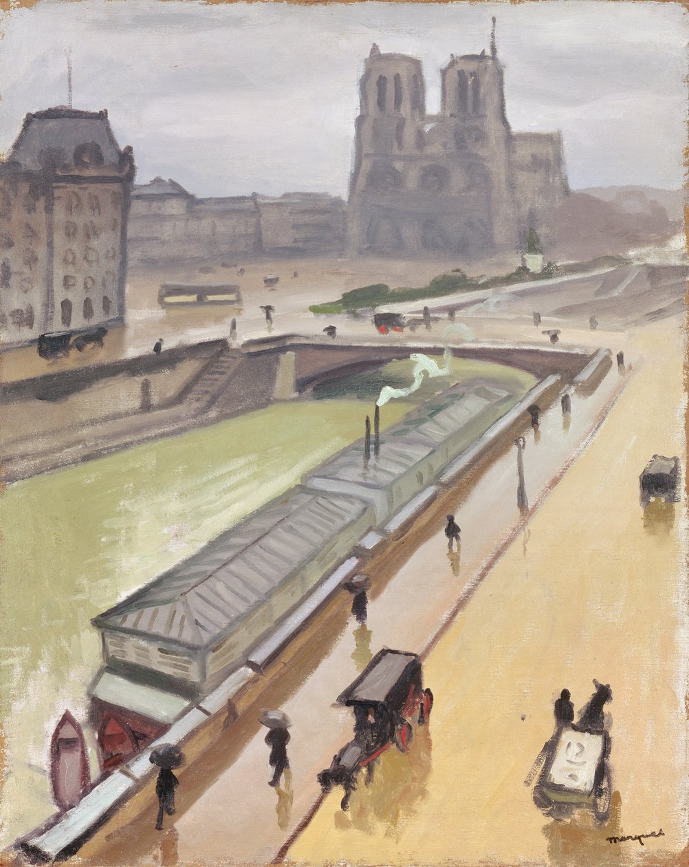 Paris'te Yağmurlu Bir Gün by Albert Marquet