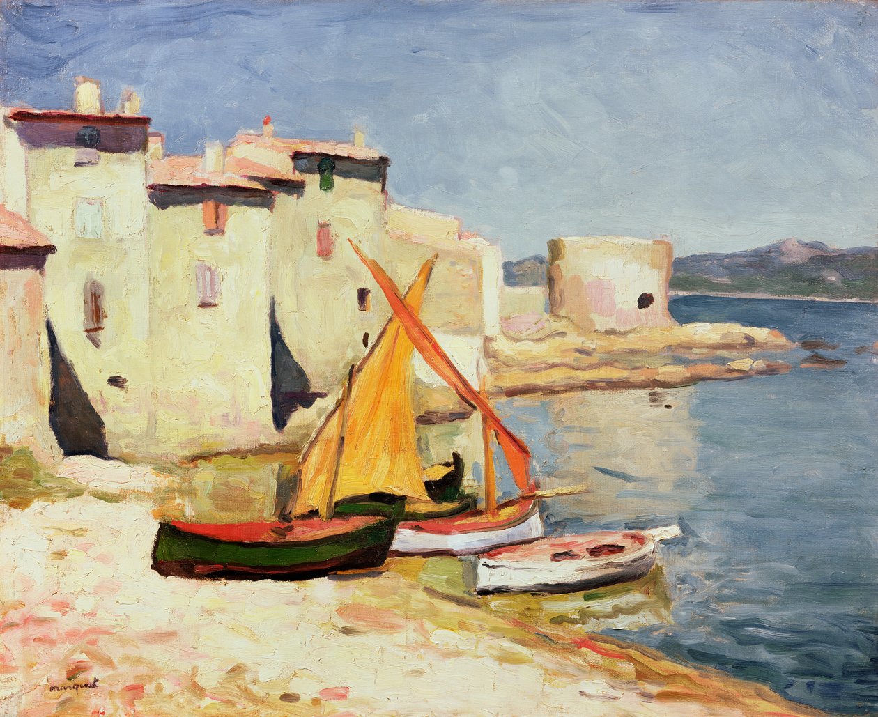 Saint-Tropez, 1905 dolayları (tuval üzerine yağlıboya) by Albert Marquet