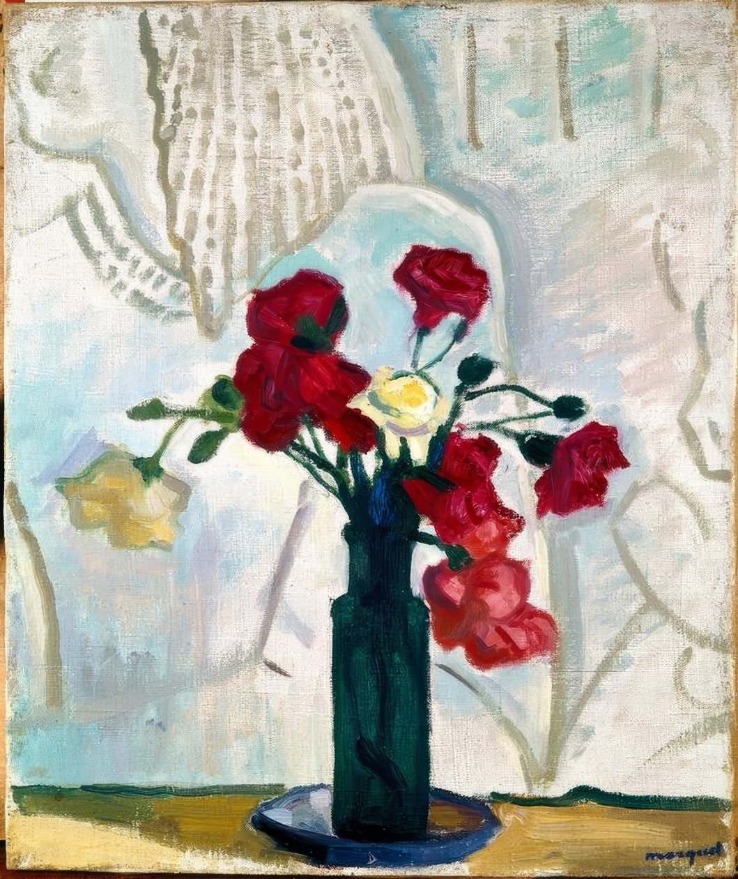 Karanfil ile natürmort by Albert Marquet
