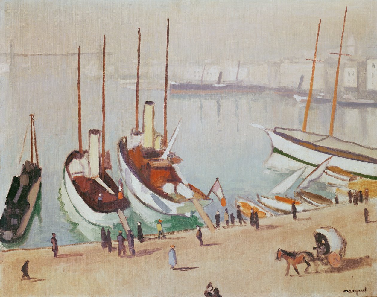Marsilya'daki Eski Liman by Albert Marquet