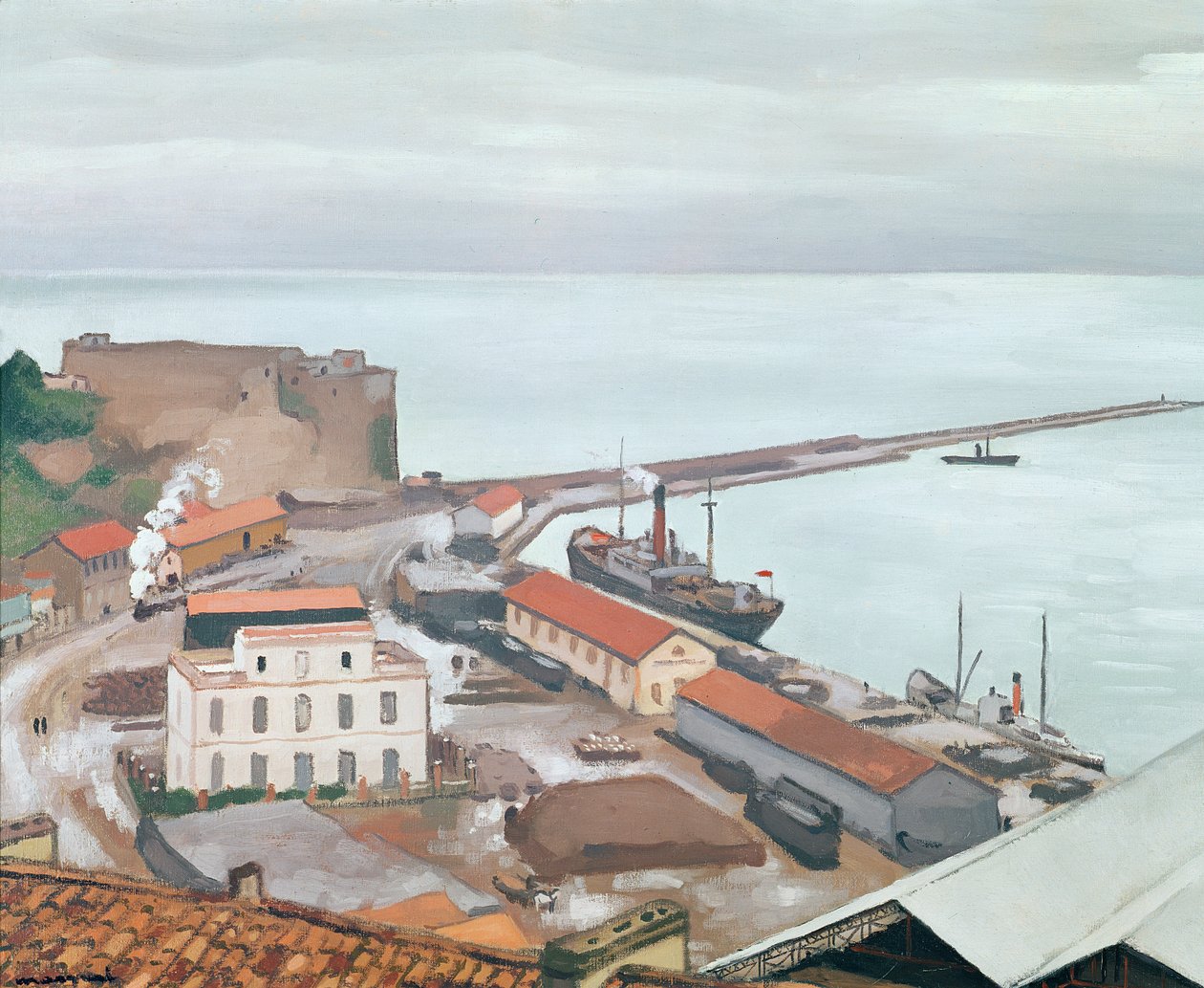 Gri Havada Bougie Limanı by Albert Marquet