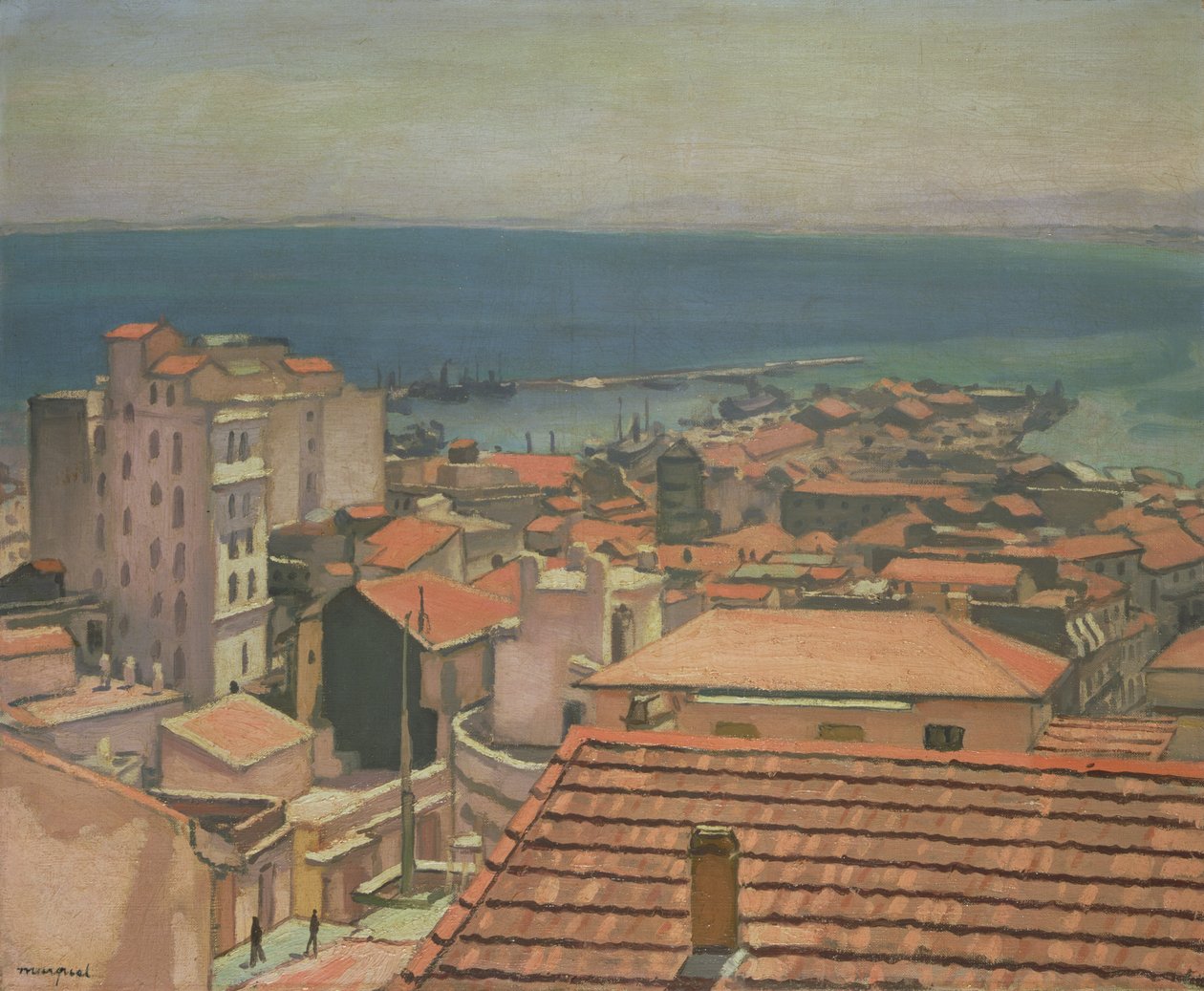 Kırmızı Çatılar (tuval üzerine yağlıboya) by Albert Marquet