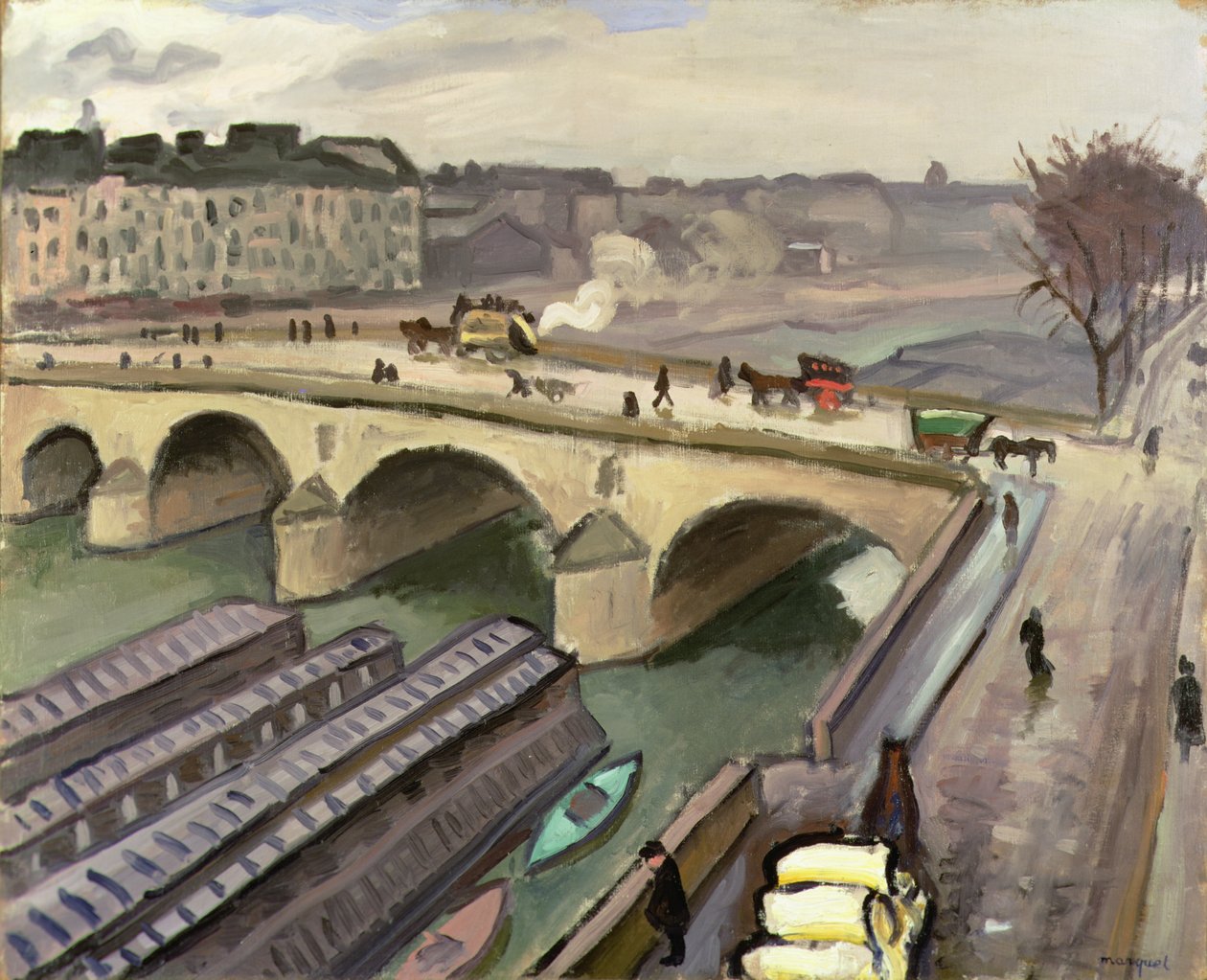 Paris'te Seine, 1907 dolayları (tuval üzerine yağlıboya) by Albert Marquet