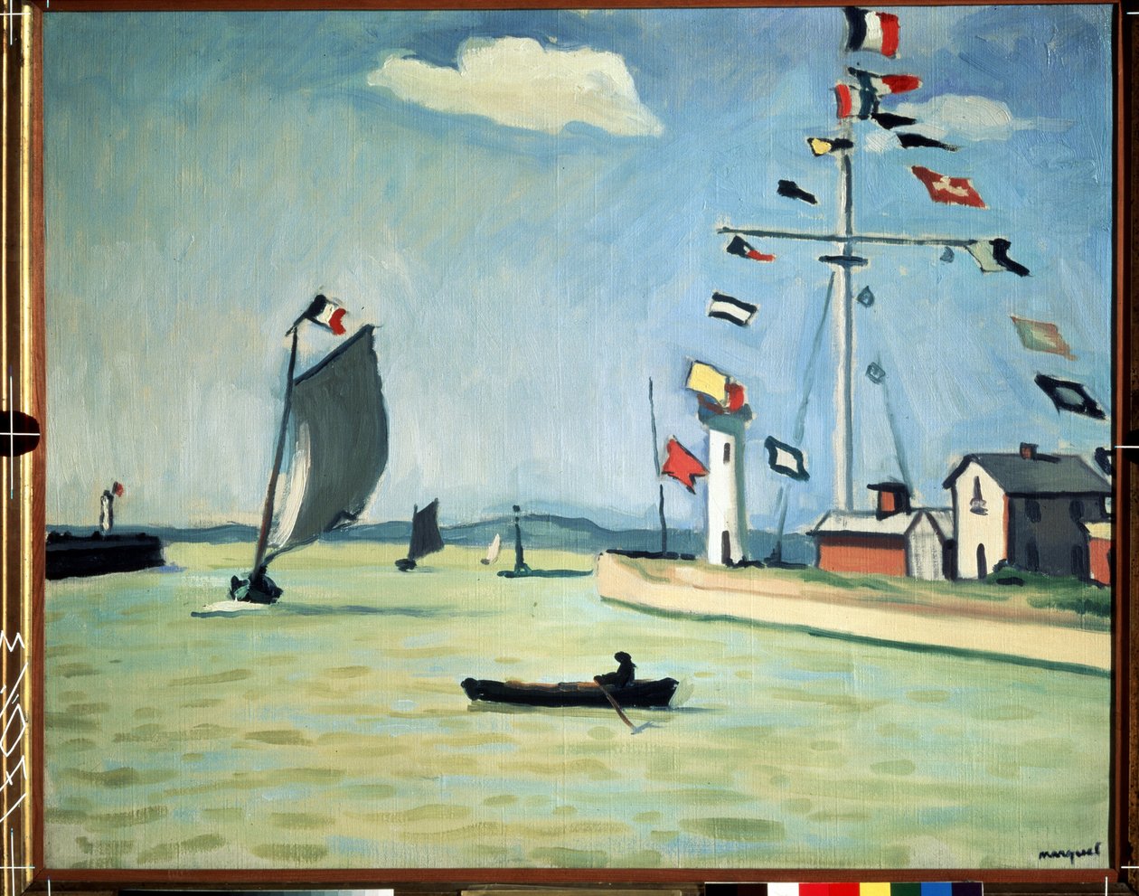 Normandiya'daki Honfleur limanı by Albert Marquet