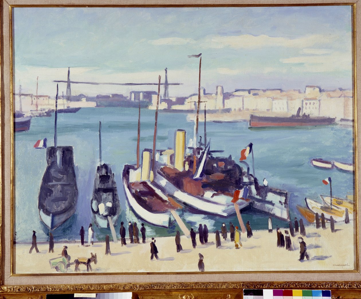 Feribot köprüsü ile Marsilya limanı (resim) 20. yüzyıl by Albert Marquet