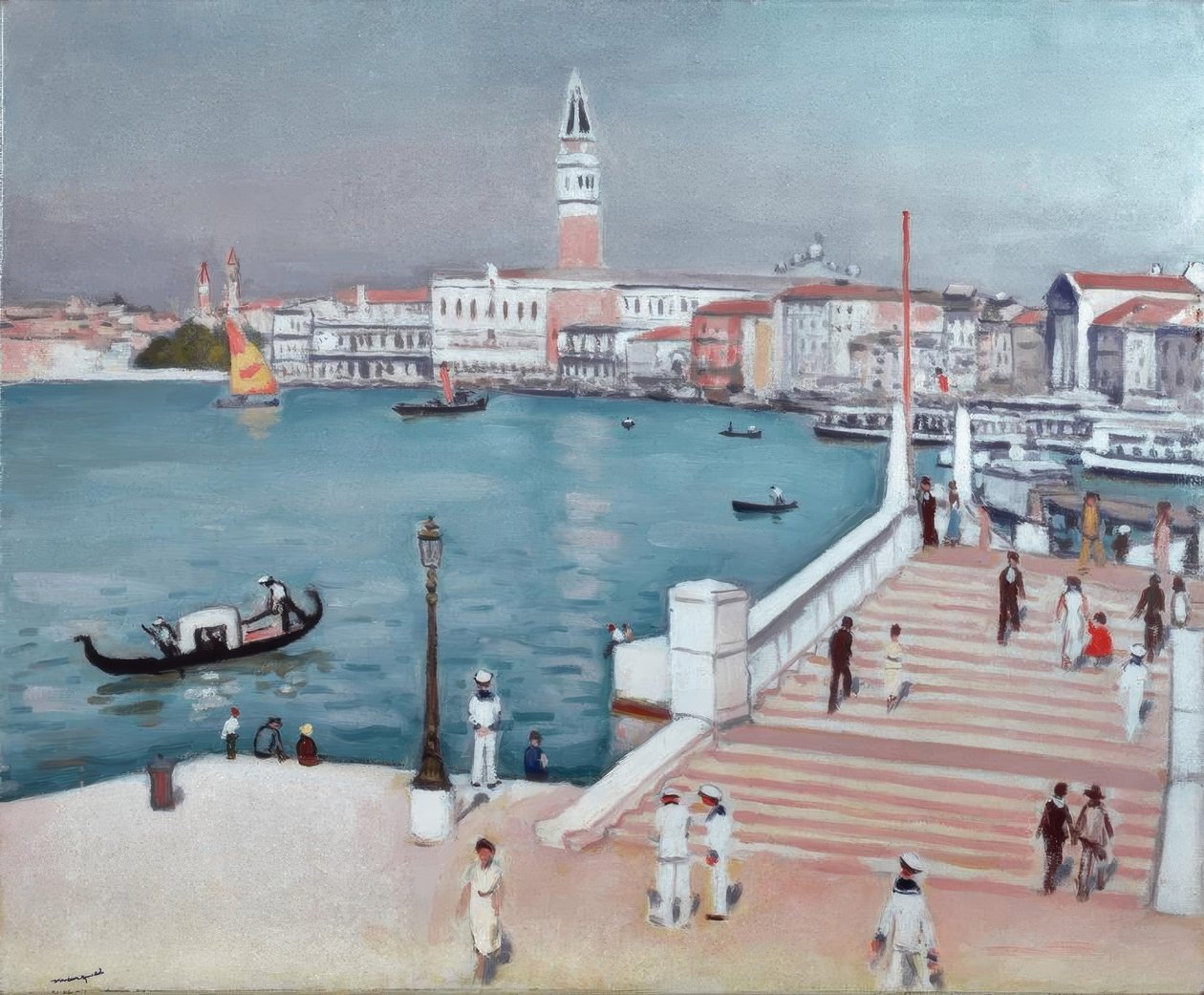 Venedig, Bacino S.Marco / Gem. v. A.Market by Albert Marquet