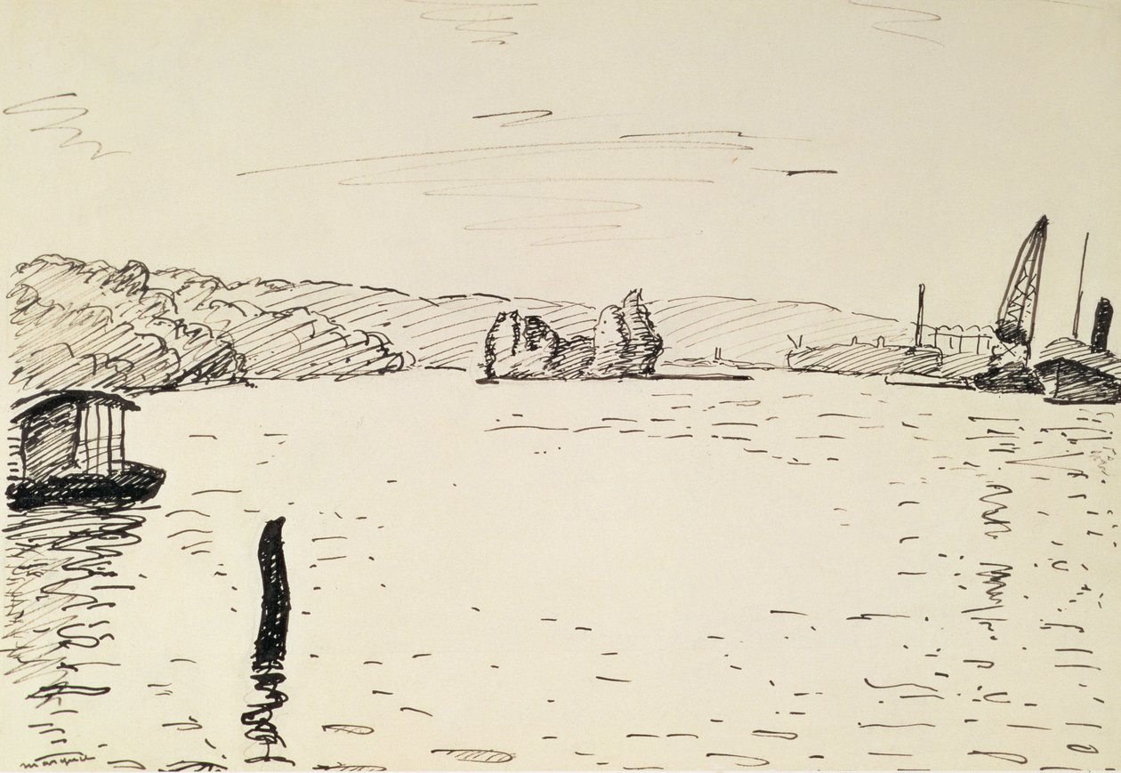 Rouen Çevresinde Görünüm by Albert Marquet