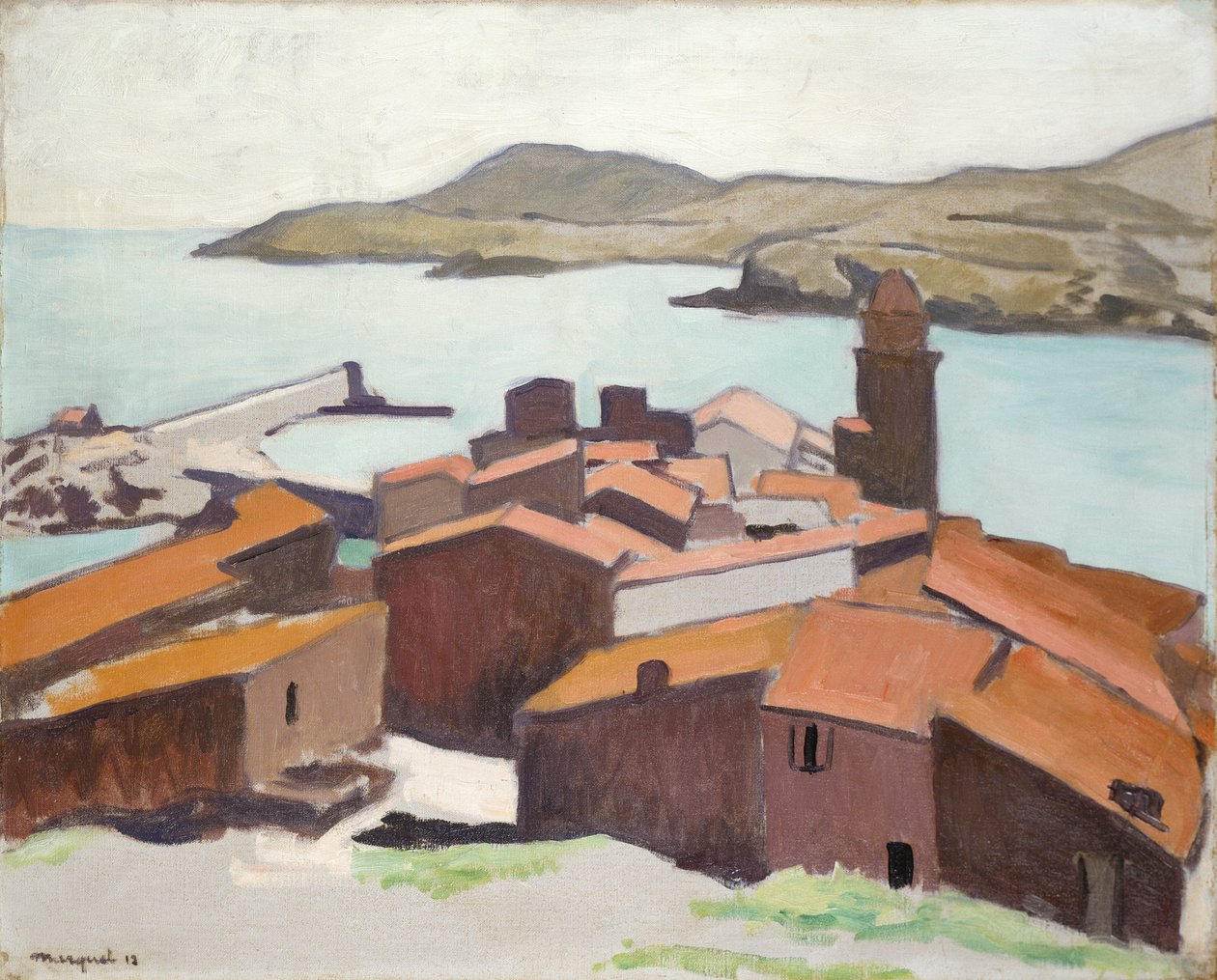 Collioure'un görünümü by Albert Marquet