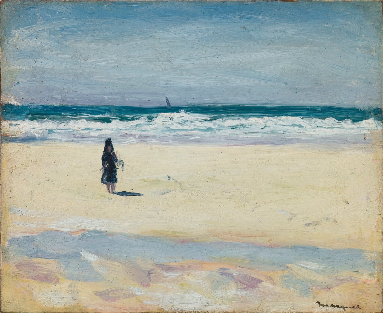 Sahilde Genç Kız by Albert Marquet