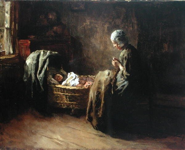İç Mekan (tuval üzerine yağlı boya) by Albert Neuhuys