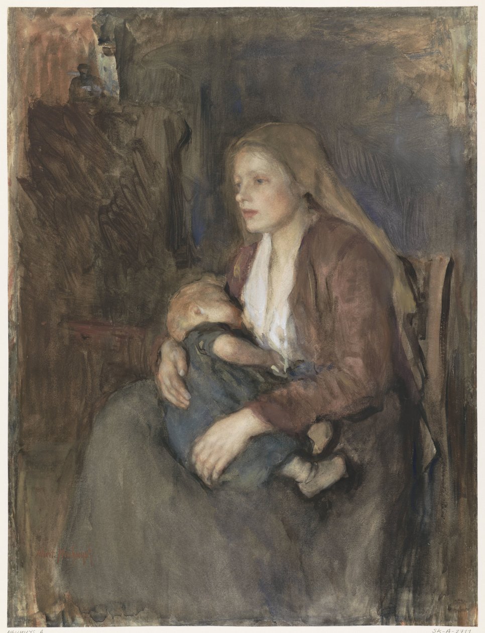 kuzeyli madonna by Albert  Neuhuys