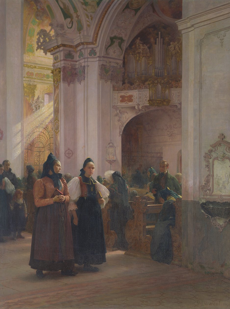 Einsiedeln'de Ayinin Sonu by Albert Pierre Dawant