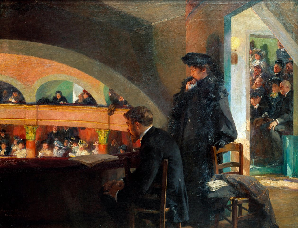 Tiyatro kulübesi. Albert Maignan
