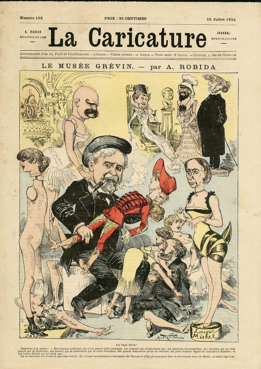 La Caricature#39;ın (1880) Kapağı için Albert Robida#39;nın (1848-1926) çizimi by Albert Robida