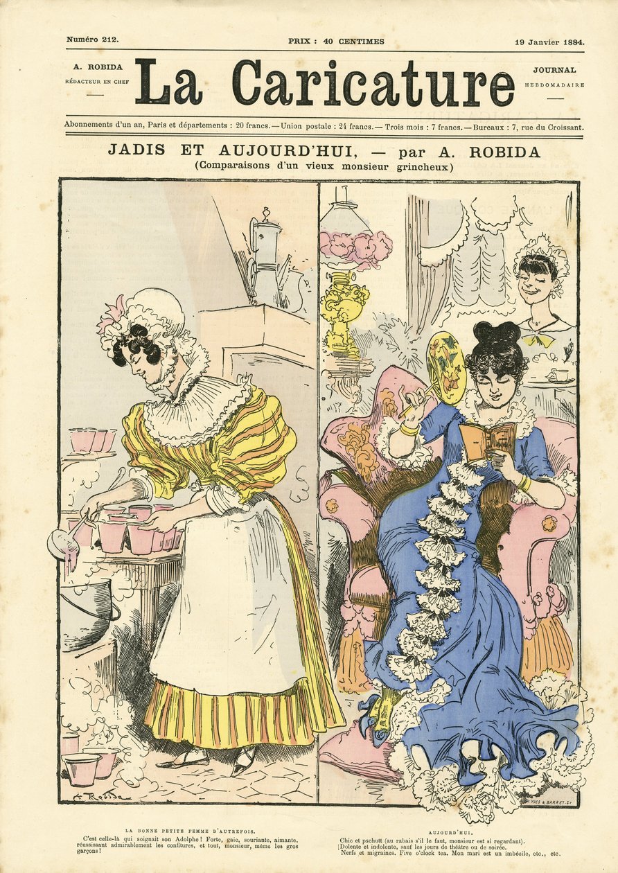 La Caricature#39;ın (1880) Kapağı için Albert Robida#39;nın (1848-1926) çizimi by Albert Robida