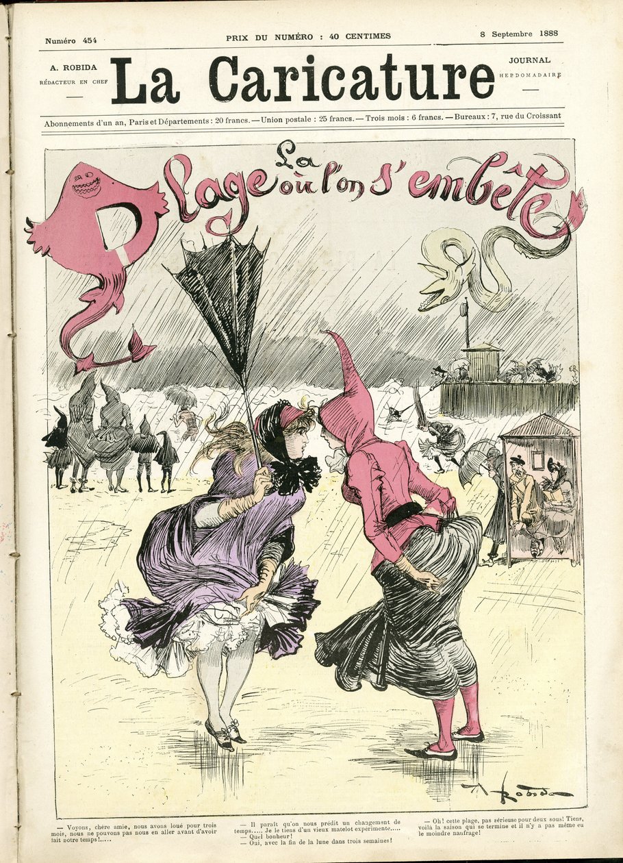 La Caricature#39;ın (1880) Kapağı için Albert Robida#39;nın (1848-1926) çizimi by Albert Robida