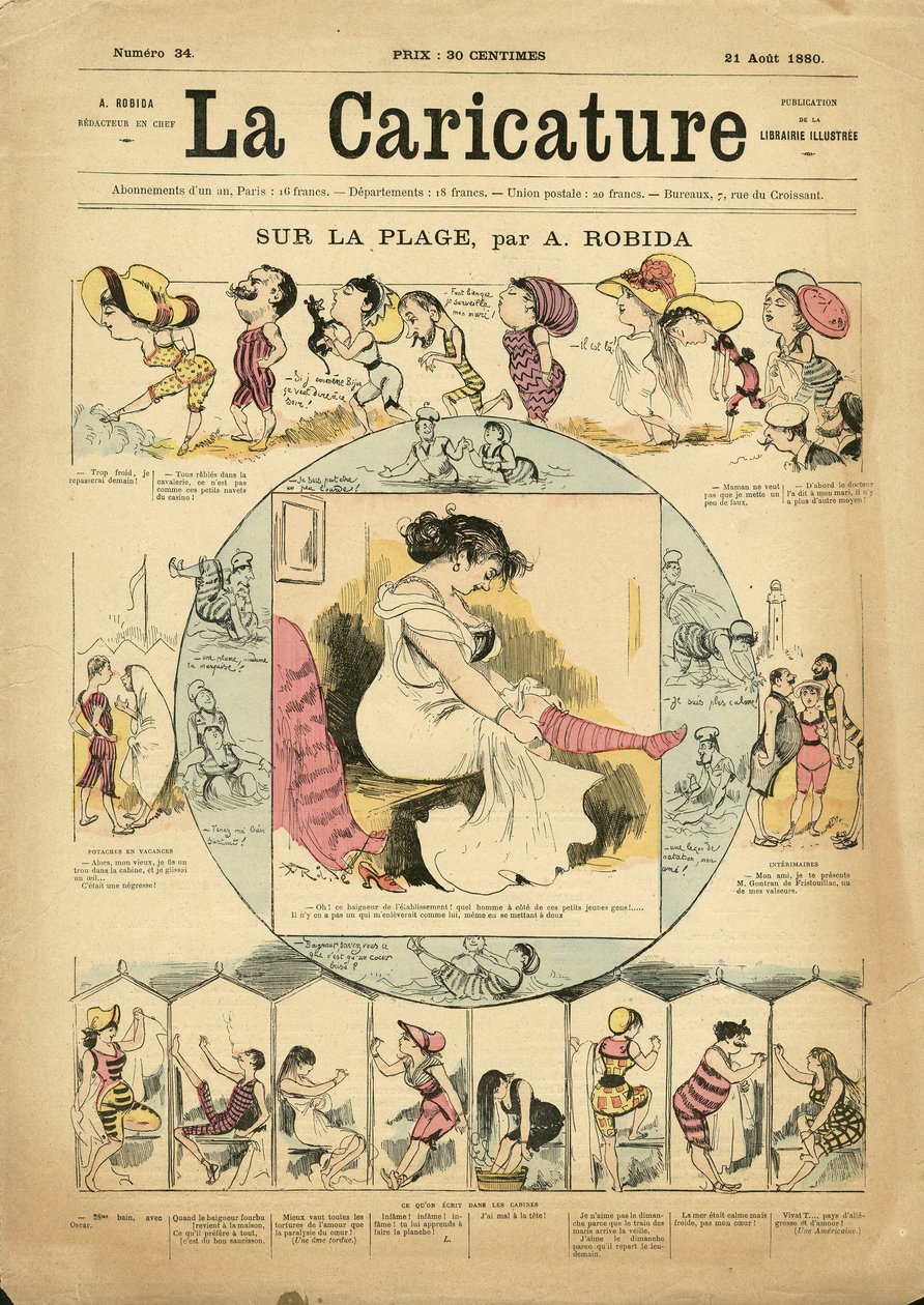 La Caricature#39;ın (1880) Kapağı için Albert Robida#39;nın (1848-1926) çizimi by Albert Robida