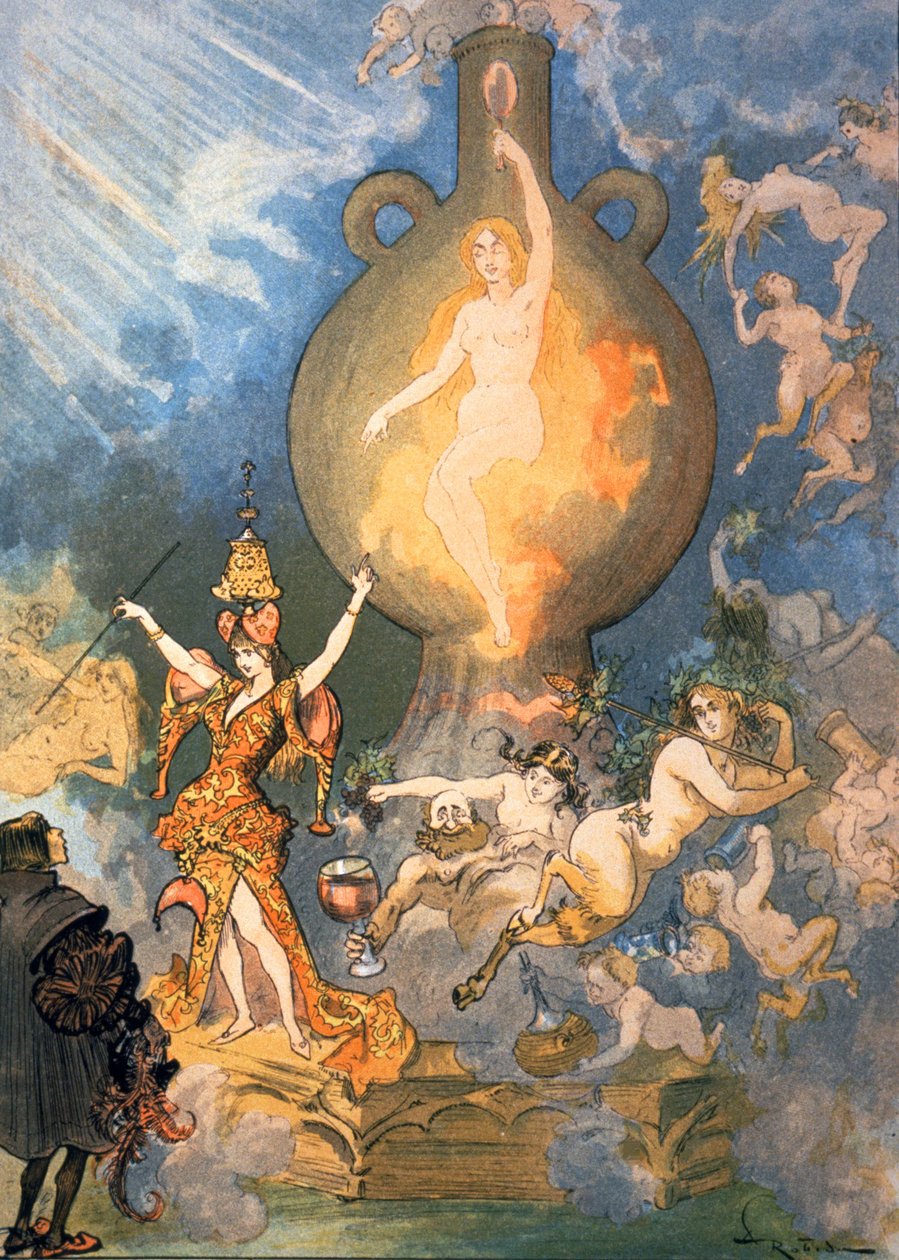 Beşinci Kitap, c1900 (resim) by Albert Robida